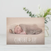 Comfort & Joy | Aankondiging vakantieverlof (Staand voorkant)