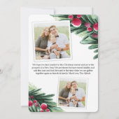 Comfort & Joy Berry Explosion Pine Leaves Feestdagenkaart (Achterkant)