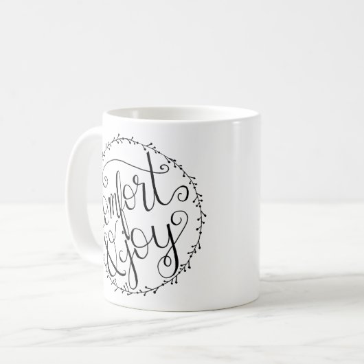 Comfort & Joy Christmas Mok (Voorkant links)