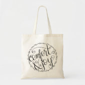 Comfort & Joy Hand Lettered Canvas tas (Voorkant)
