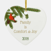 Comfort & Joy Keramisch Ornament (Voorkant)