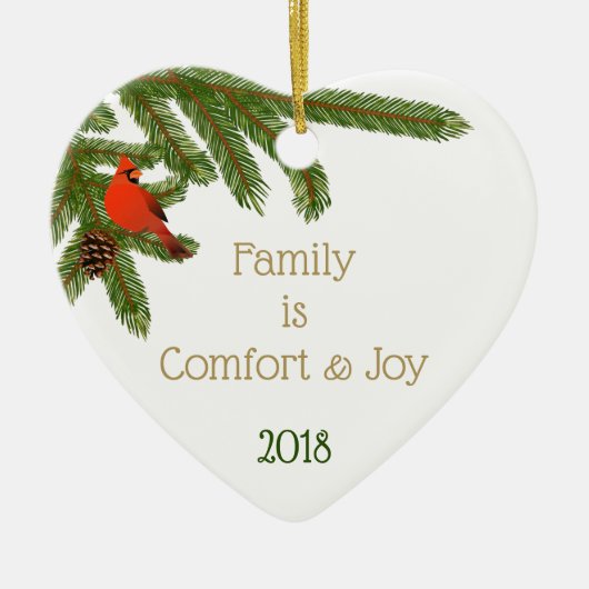 Comfort & Joy Keramisch Ornament (Voorkant)