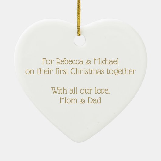 Comfort & Joy Keramisch Ornament (Achterkant)