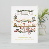 Comfort & Joy | Kerstfeestdag Kaart (Staand Voorkant)