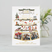 Comfort & Joy | Kerstfotofeestdag Kaart (Staand Voorkant)