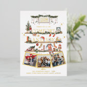 Comfort & Joy | Kerstfotofeestdag Kaart (Staand Voorkant)