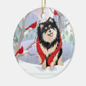 COMFORT & JOY met jaar-  Finse Lapphun ornament (Links)