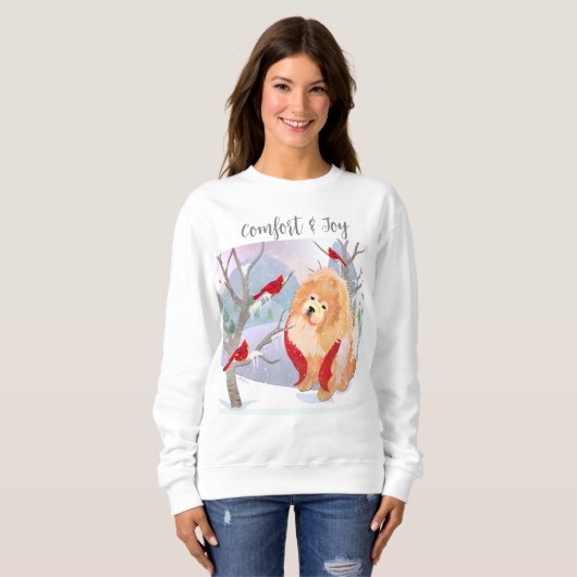 COMFORT & JOY - ROUGH CHOW witte shirten kiezen st Trui (Voorkant volledig)