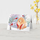 COMFORT & JOY ruwe Chow kunst kaarten (Gele Bloem)