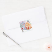COMFORT & JOY ruwe Chow-stickers Vierkante Sticker (Envelop)