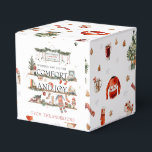 Comfort & Joy | Vrolijk kerstfeest Bedankdoosjes<br><div class="desc">Geef je cadeau zo'n perfecte afwerking met onze kerstcadeaudozen. Of je nu naar een kantoor geheime kerstman gaat of een vakantiefeest in je eigen huis organiseert, deze cadeaudozen zullen zeker een verklaring afleggen. Onze kerstcadeaudozen kunnen gepersonaliseerd worden met de namen van de gastheren en de feestdatum. Met kerstcadeaus voor waterverf...</div>