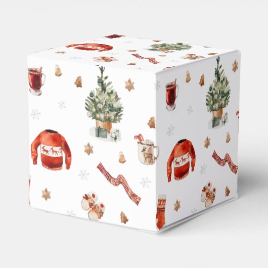 Comfort & Joy | Vrolijk kerstfeest Bedankdoosjes (Achterkant)