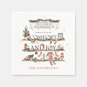 Comfort & Joy   Vrolijk kerstfeest Servet