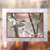 Comfort & Joy Window Cling Raamsticker (Vel 2)