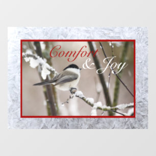 Comfort & Joy Window Cling Raamsticker