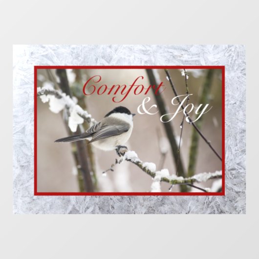 Comfort & Joy Window Cling Raamsticker (Vel)