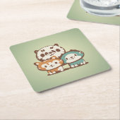 Comfort katten kartonnen onderzetters (Schuin)