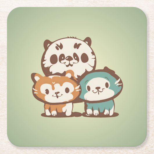 Comfort katten kartonnen onderzetters (Voorkant)