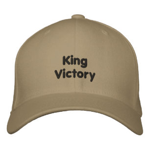 Comfort KING Victory Text Royal Stijlvolle Hoed Kh Geborduurde Pet