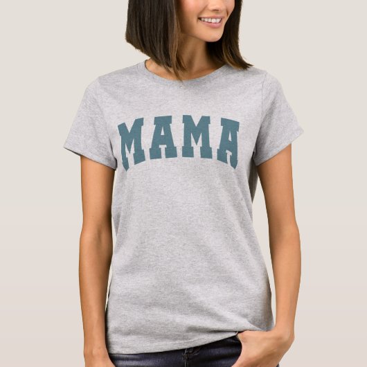 Comfort Kleur MAMA Life Shirten  blauw T-shirt (Voorkant)