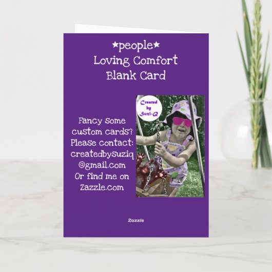 Comfort lege kaart met liefhebbend vermogen (Achterkant)