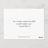 Comfort mijn mensen briefkaart (Achterkant)