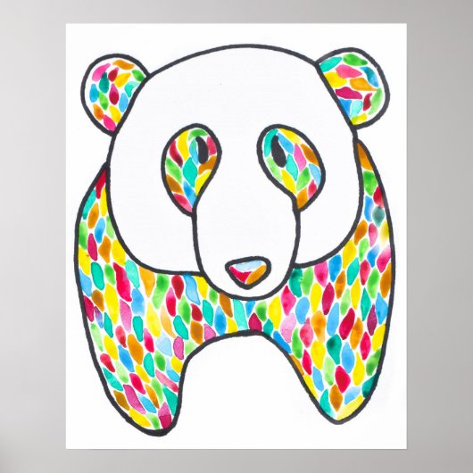 Comfort panda Poster door Megaflora (Voorkant)