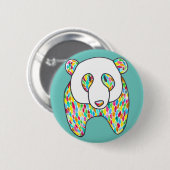 Comfort Panda van Megaflora Design-knop Ronde Button 5,7 Cm (Voorkant /achterkant)