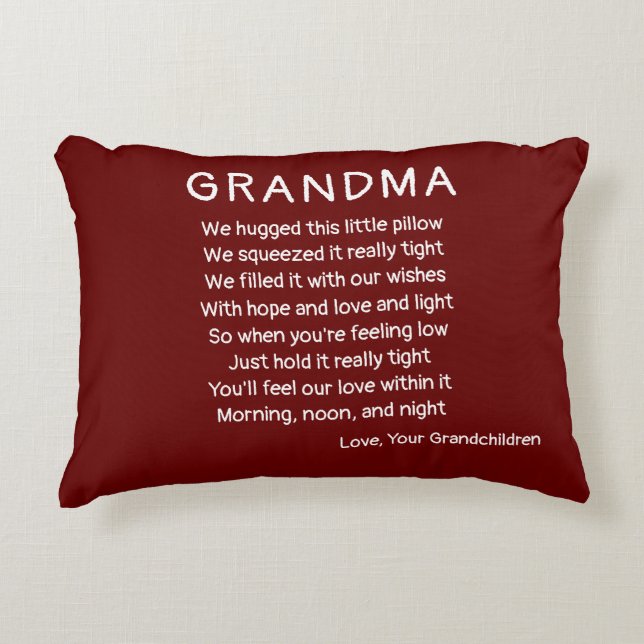 Comfort Poem Grandparent | Ouder | Beste vriend Accent Kussen (Voorkant)