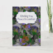 Comfort’s Wishes — Peace & Comfort Sympathy Card Kaart (Voorkant)