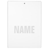 Comfort schoeisel in Hongkong met jouw naam Klembord (Achterkant)