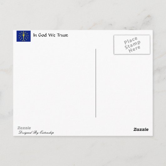 Comfort van Indiana Briefkaart (Achterkant)