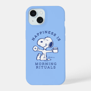 Comfort & Veiligheid Geluk is Ochtendrituelen iPhone 15 Case