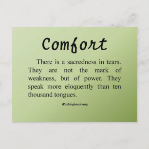 Comfort voor tranen briefkaart