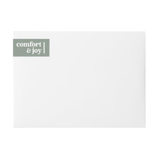 Comfort & Vreugde Kerstmis Minimalistisch Retourad (Voorkant)