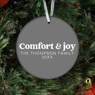 Comfort & Vreugde Moderne Minimalistische Grijze K Ornament