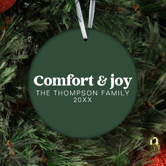 Comfort & Vreugde Moderne Minimalistische Kerstmis Ornament
