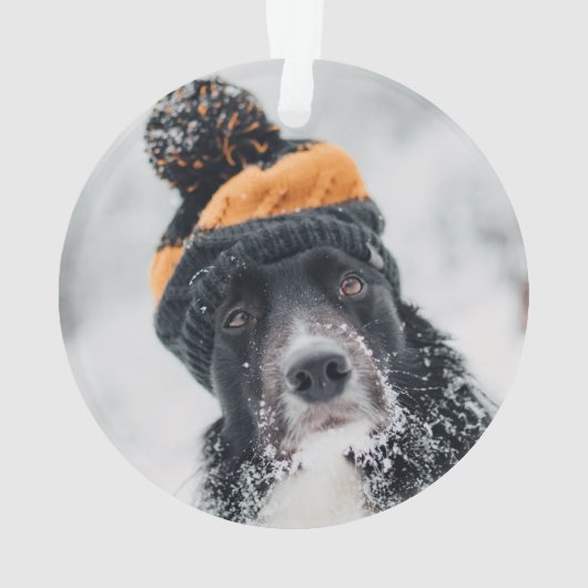 Comfort & Vreugde Moderne Minimalistische Kerstmis Ornament (achterkant)