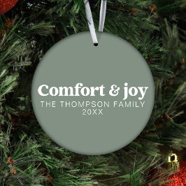 Comfort & Vreugde Moderne Minimalistische Sage Ker Ornament