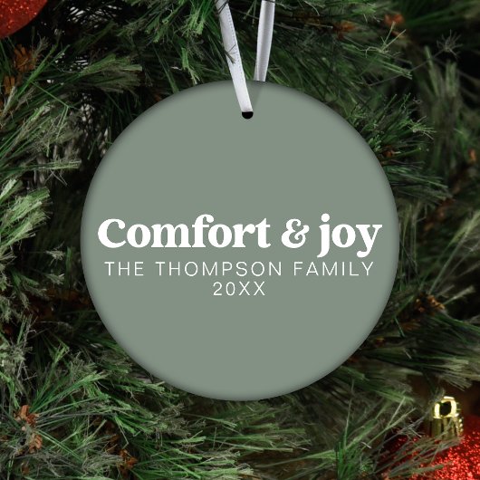 Comfort & Vreugde Moderne Minimalistische Sage Ker Ornament