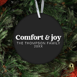 Comfort & Vreugde Moderne Minimalistische Zwarte K Ornament
