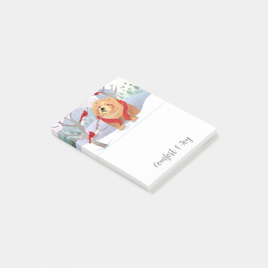 COMFORT & VREUGDE -SOEPELE CHOW noten Post-it® Notes (Schuin)