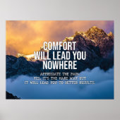 Comfort zal je nergens leiden poster (Voorkant)