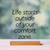 Comfort Zone Acryl Teken Bord (Neutraal)