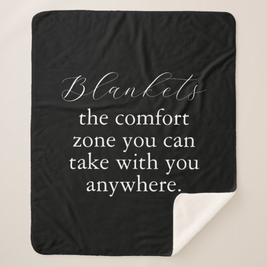 Comfort Zone | Creëer je eigen Sherpa Blanket Deken (Voorkant)