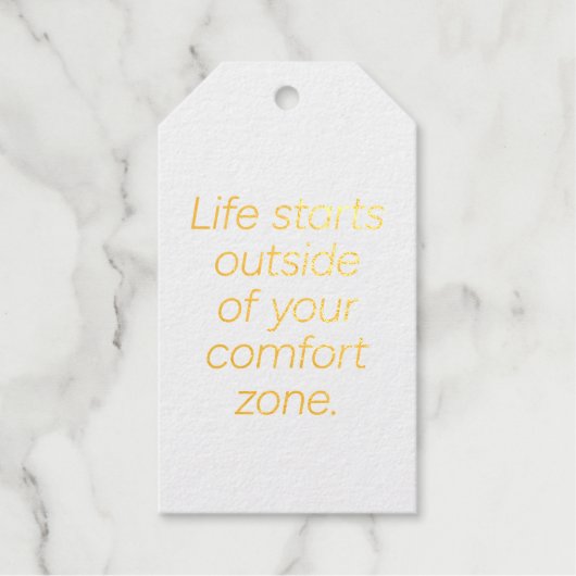 Comfort Zone Folie Gift Label (Voorkant)