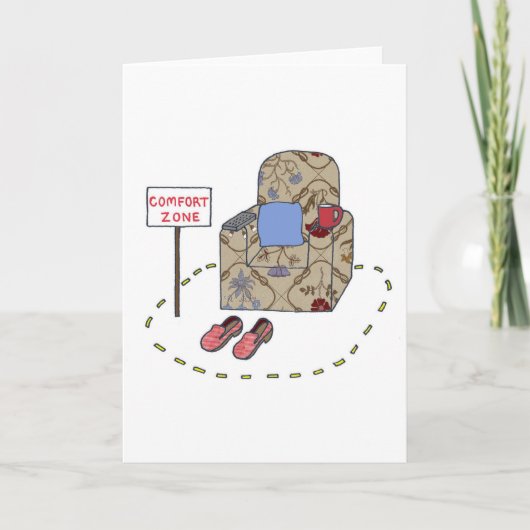 Comfort Zone Funny Vaderdag Kaart (Voorkant)