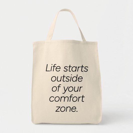 Comfort Zone Grocery Canvas tas (Voorkant)