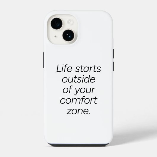 Comfort Zone iPhone Case Hoesje (Achterkant)