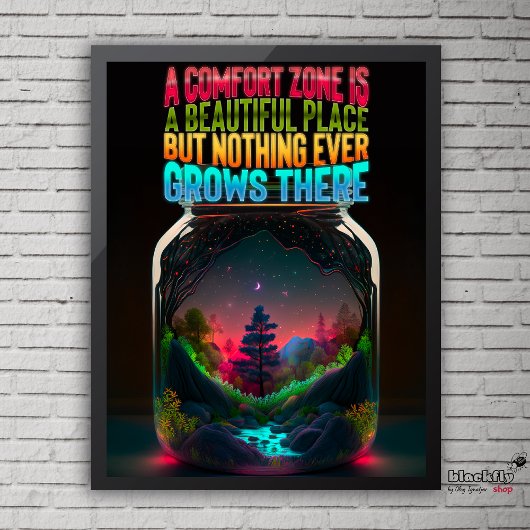 Comfort zone is een mooie plek | MOTIVATIE Poster